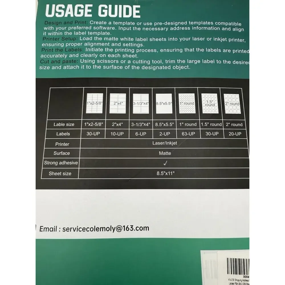 Unbranded see labels